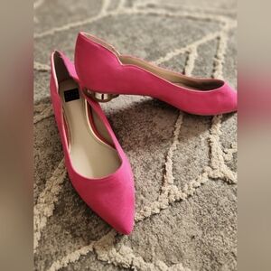 White House Black Market Elegant Pink Bellamy Ballet  Women's Flats